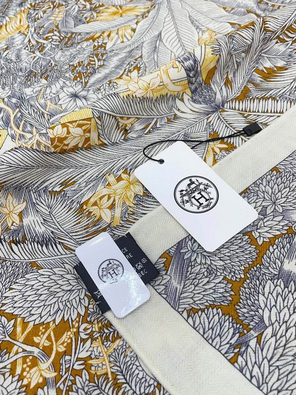 Hermes 140X140cm 70%羊绒30%真丝 E (30)