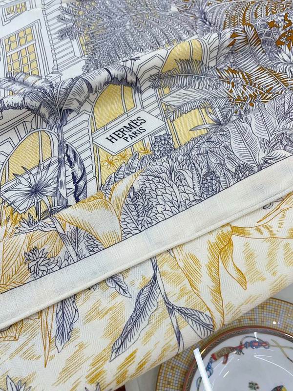 Hermes 140X140cm 70%羊绒30%真丝 E (31)