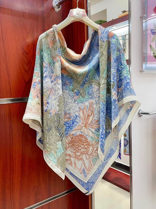 Hermes 140X140cm 70%羊绒30%真丝 E (5)