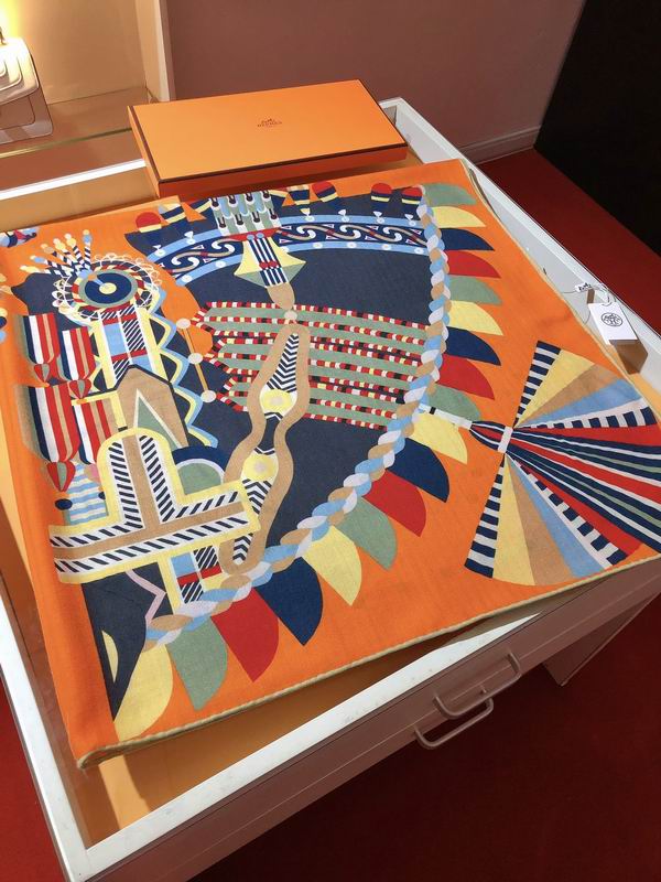 Hermes 140X140cm 70%羊绒30%真丝 E (5)