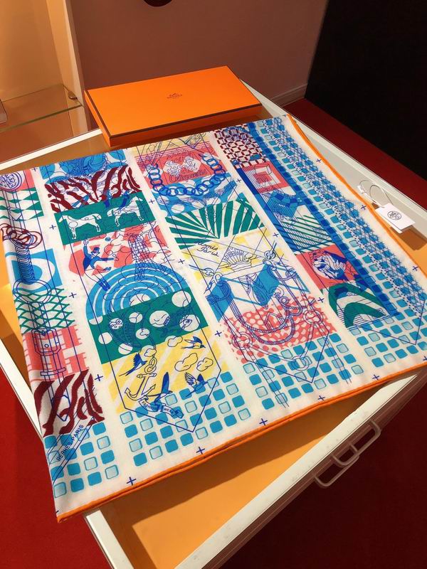 Hermes 140x140cm 70%羊绒30%真丝 E (12)