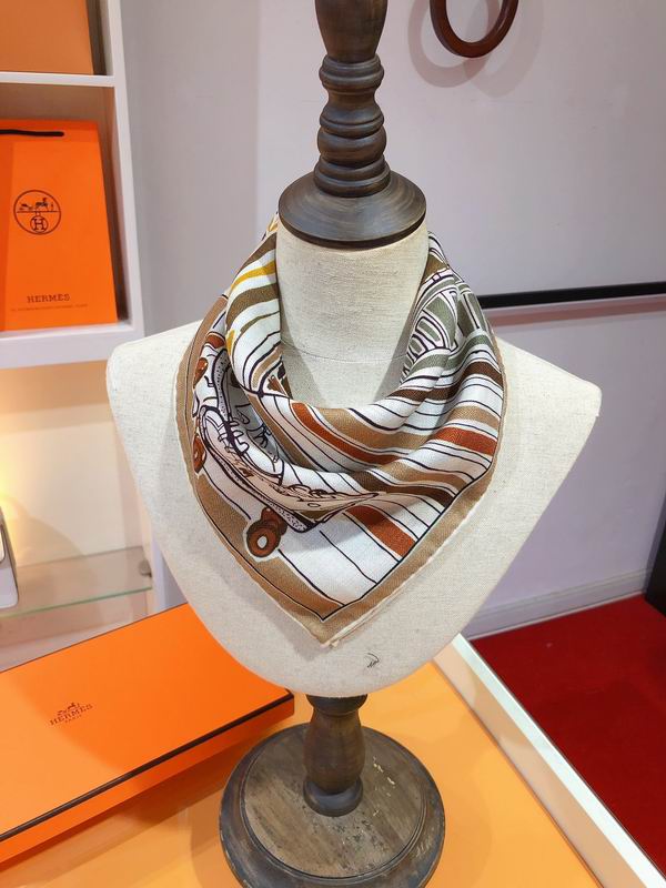 Hermes 70X70cm 70%羊绒30%真丝 E (4)