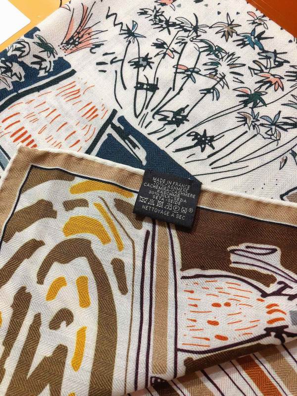 Hermes 70X70cm 70%羊绒30%真丝 E (6)