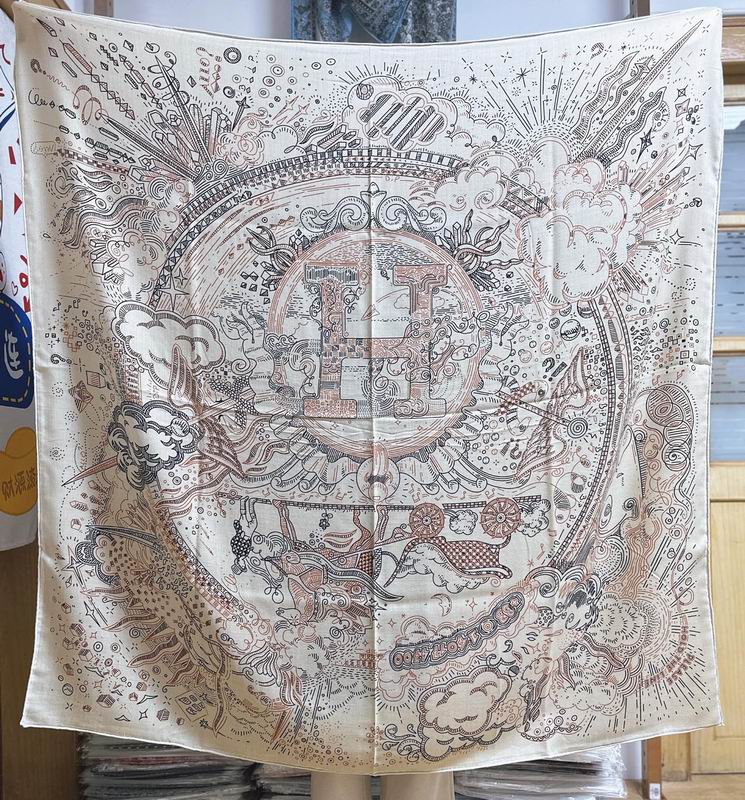 Hermes Scarf 135X135cm E (1)