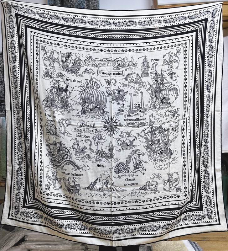 Hermes Scarf 135X135cm E (7)