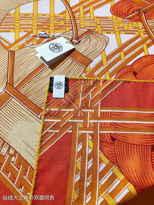 Hermes scarf 188X94cm 70%羊绒 30%真丝 E02 (23)