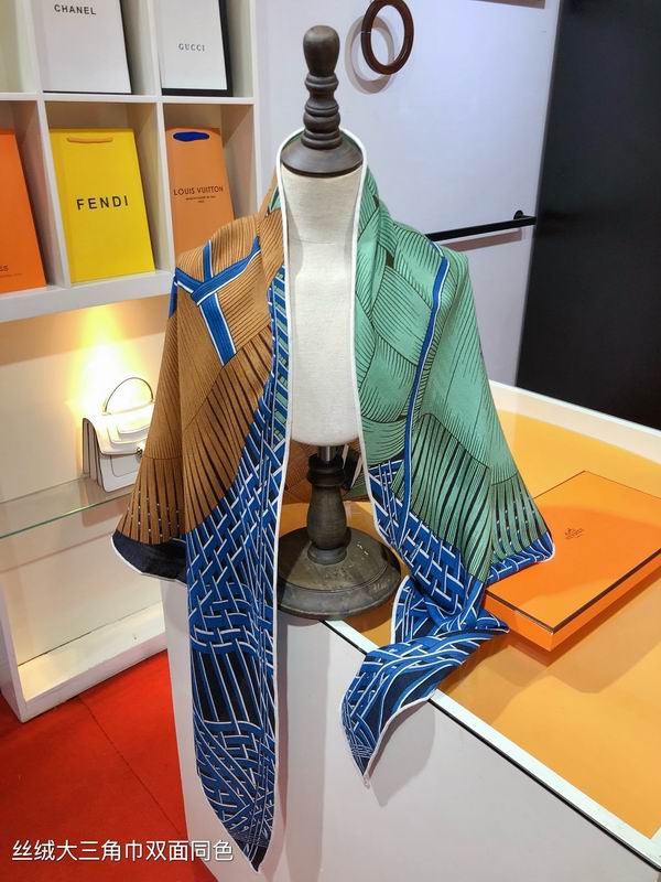 Hermes scarf 188X94cm 70%羊绒 30%真丝 E02 (3)