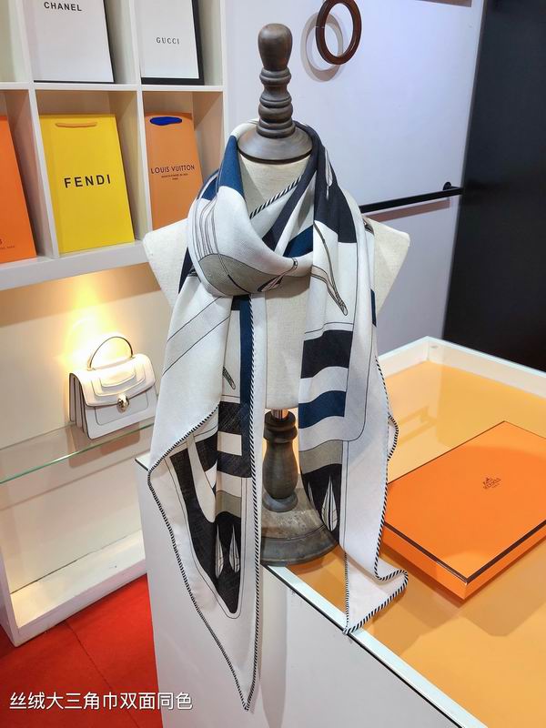 Hermes scarf 188X94cm 70%羊绒 30%真丝 E05 (11)