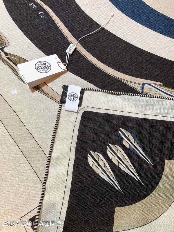 Hermes scarf 188X94cm 70%羊绒 30%真丝 E05 (14)
