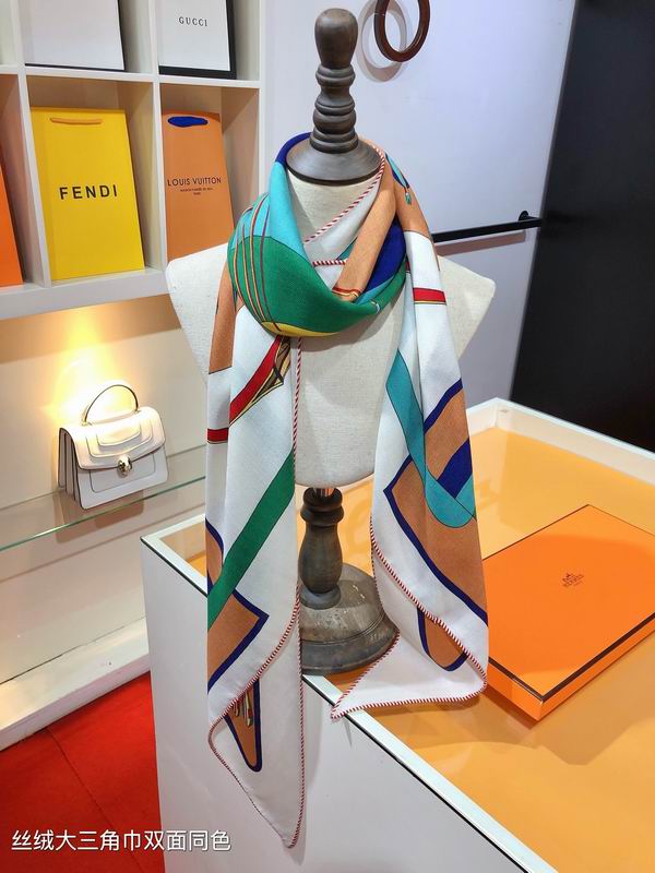 Hermes scarf 188X94cm 70%羊绒 30%真丝 E05 (20)