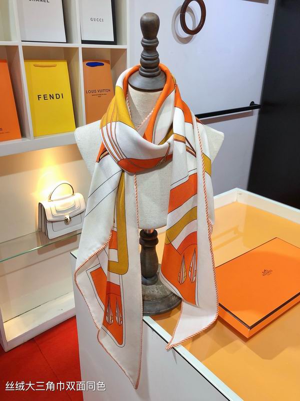 Hermes scarf 188X94cm 70%羊绒 30%真丝 E05 (29)
