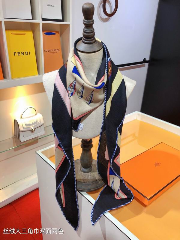 Hermes scarf 188X94cm 70%羊绒 30%真丝 E05 (38)
