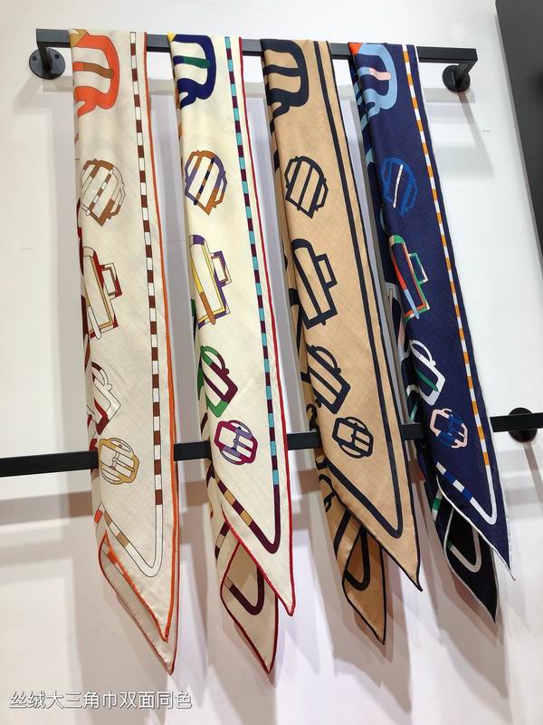 Hermes scarf 188X94cm 70%羊绒 30%真丝 E06 (1)