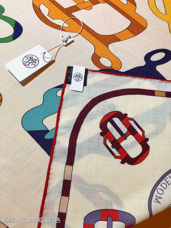 Hermes scarf 188X94cm 70%羊绒 30%真丝 E06 (23)