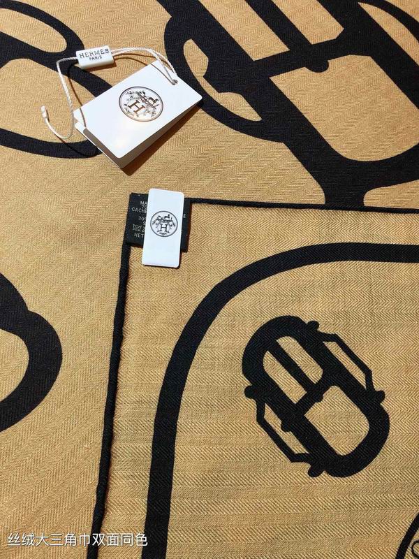 Hermes scarf 188X94cm 70%羊绒 30%真丝 E06 (5)