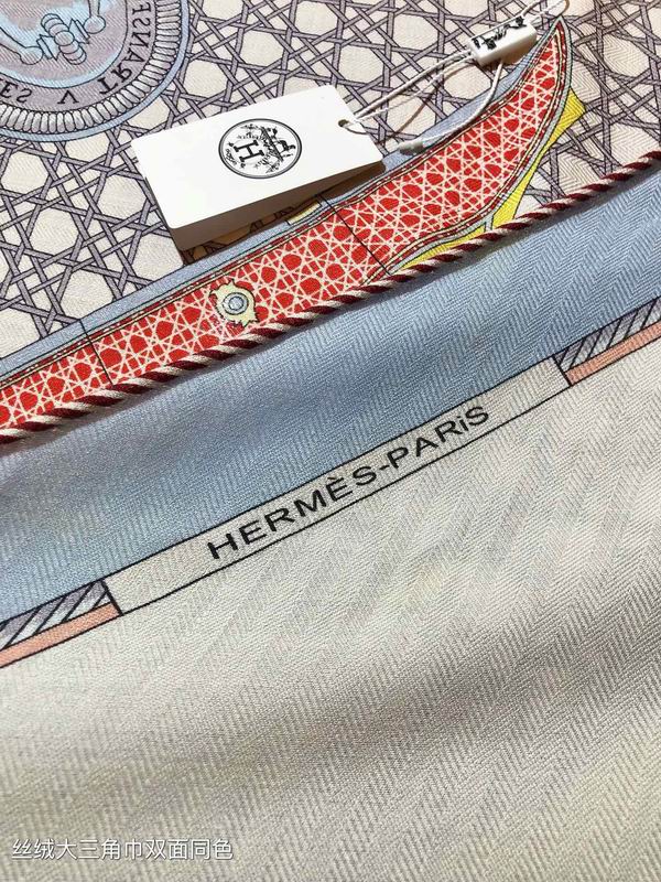 Hermes scarf 188X94cm 70%羊绒30%真丝 E04 (12)