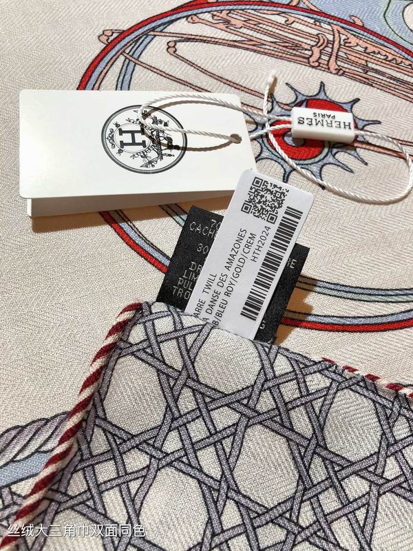 Hermes scarf 188X94cm 70%羊绒30%真丝 E04 (13)