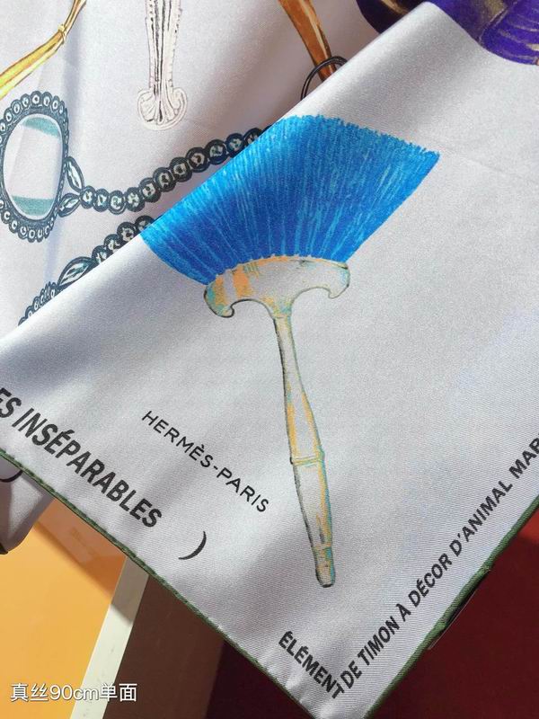 Hermes silk Scarf 90X90cm E (11)