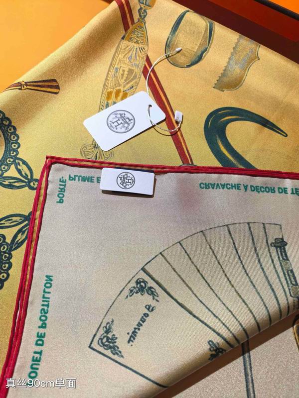 Hermes silk Scarf 90X90cm E (6)