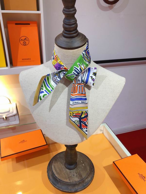 Hermes silk ribbon 5X86cm E01 (20)