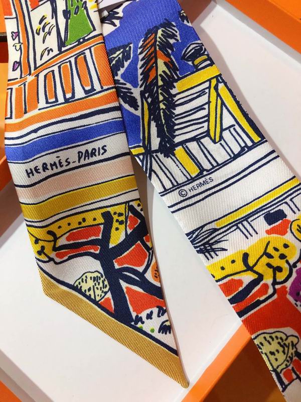 Hermes silk ribbon 5X86cm E01 (21)