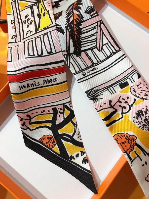 Hermes silk ribbon 5X86cm E01 (30)