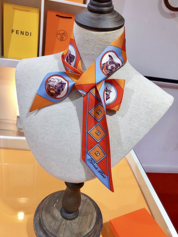 Hermes silk ribbon 5X86cm E02 (12)