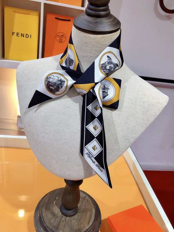 Hermes silk ribbon 5X86cm E02 (20)
