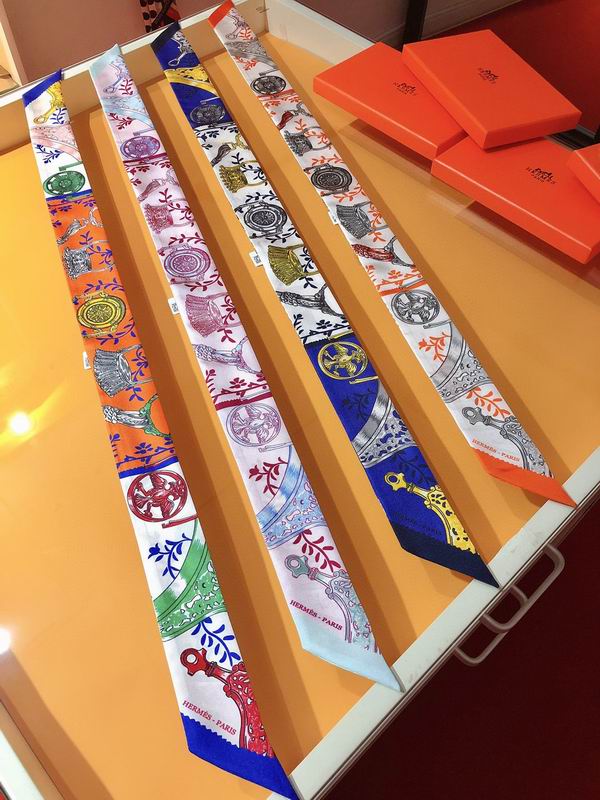 Hermes silk ribbon 5X86cm E10 (2)