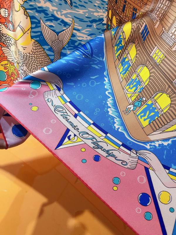 Hermes silk scarf 90X90cm E (1)