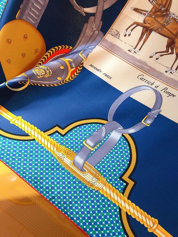 Hermes silk scarf 90X90cm E (1)
