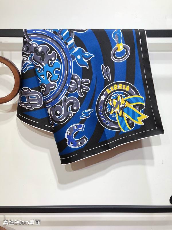 Hermes silk scarf 90X90cm E (10)