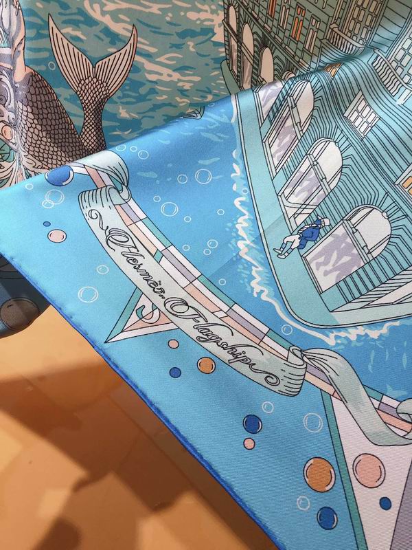 Hermes silk scarf 90X90cm E (10)