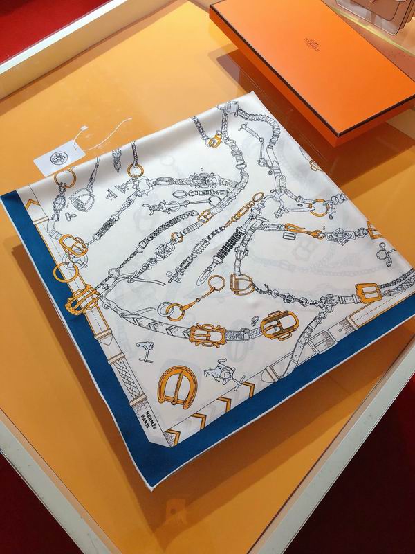 Hermes silk scarf 90X90cm E (11)