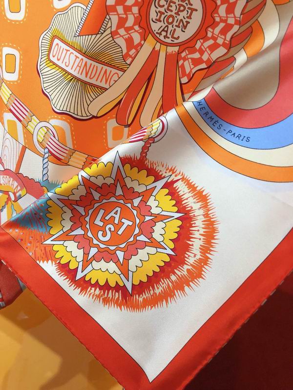 Hermes silk scarf 90X90cm E (11)