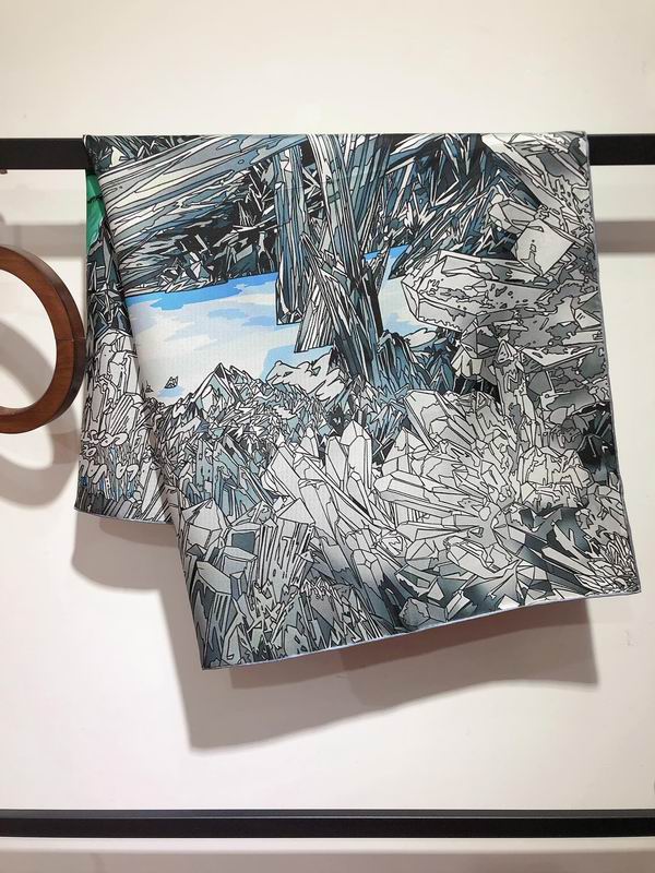 Hermes silk scarf 90X90cm E (12)