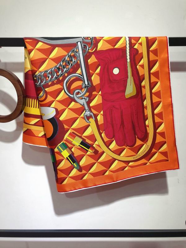 Hermes silk scarf 90X90cm E (13)