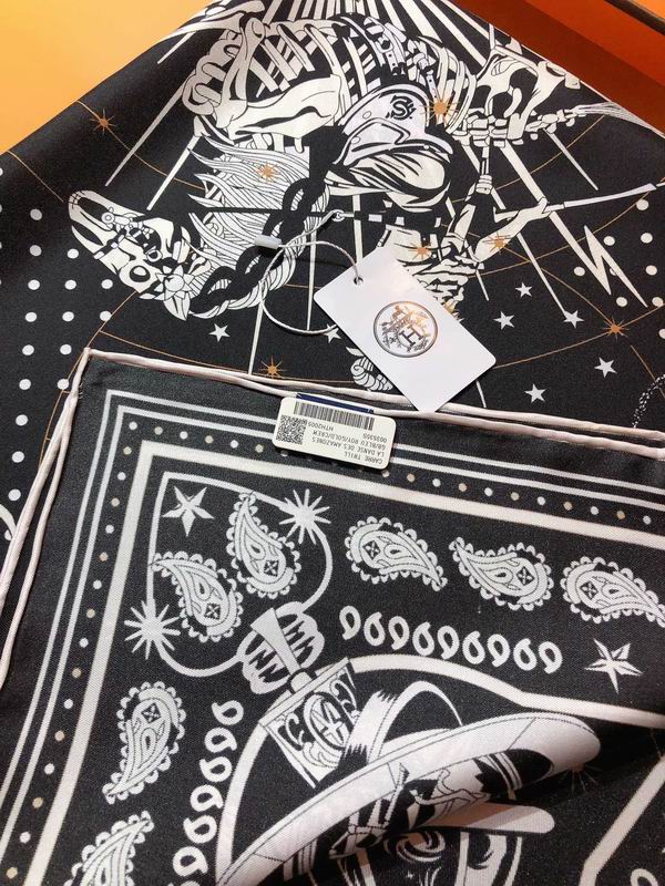 Hermes silk scarf 90X90cm E (13)