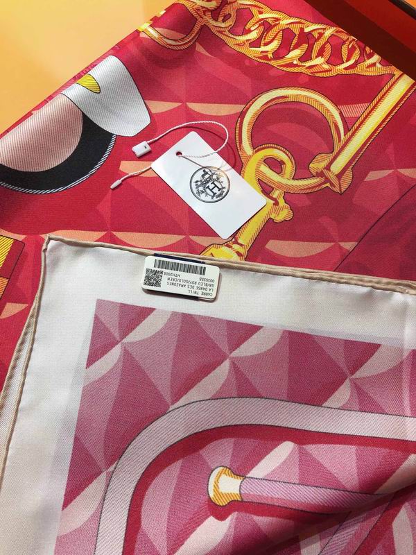 Hermes silk scarf 90X90cm E (14)