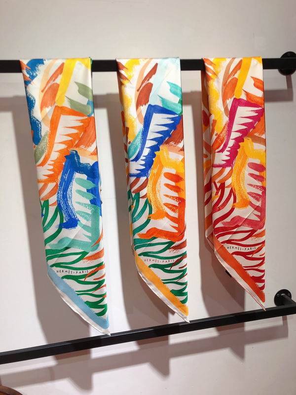 Hermes silk scarf 90X90cm E (14)