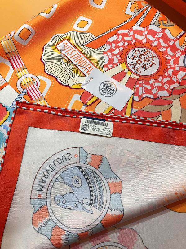 Hermes silk scarf 90X90cm E (14)