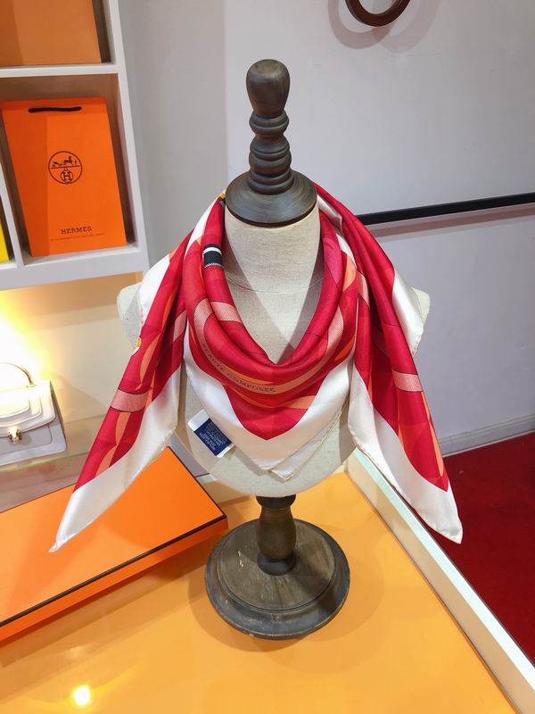 Hermes silk scarf 90X90cm E (16)