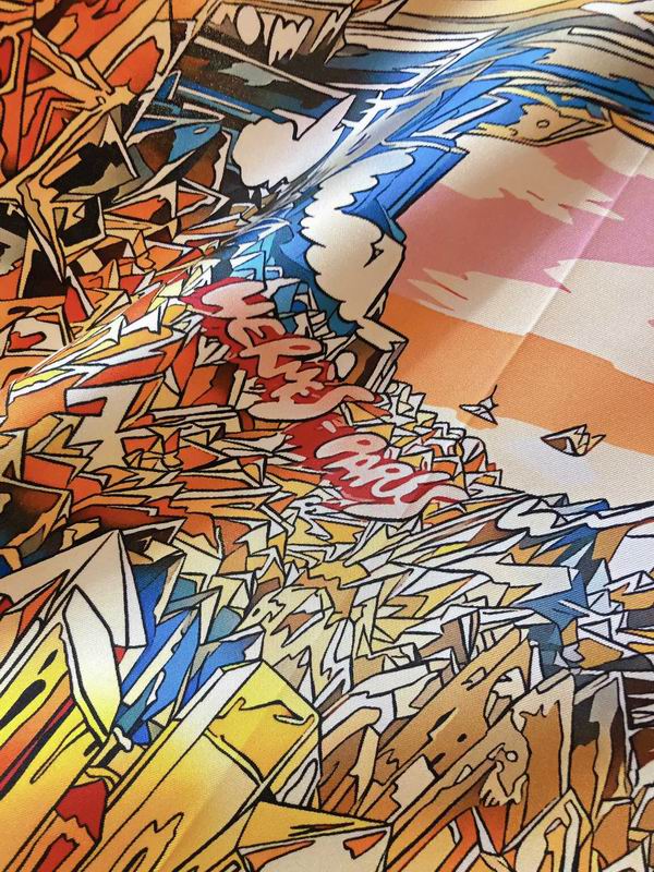 Hermes silk scarf 90X90cm E (17)