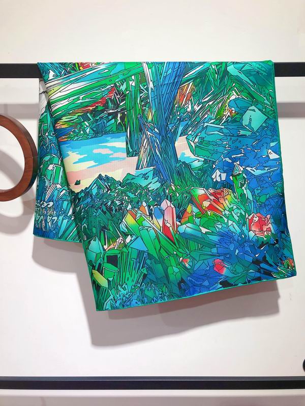 Hermes silk scarf 90X90cm E (25)