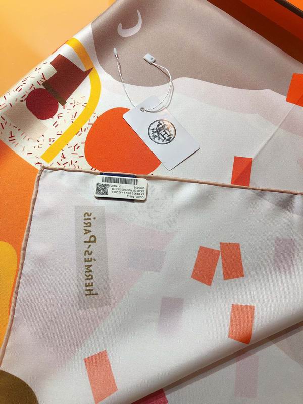 Hermes silk scarf 90X90cm E (26)
