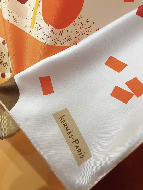 Hermes silk scarf 90X90cm E (27)
