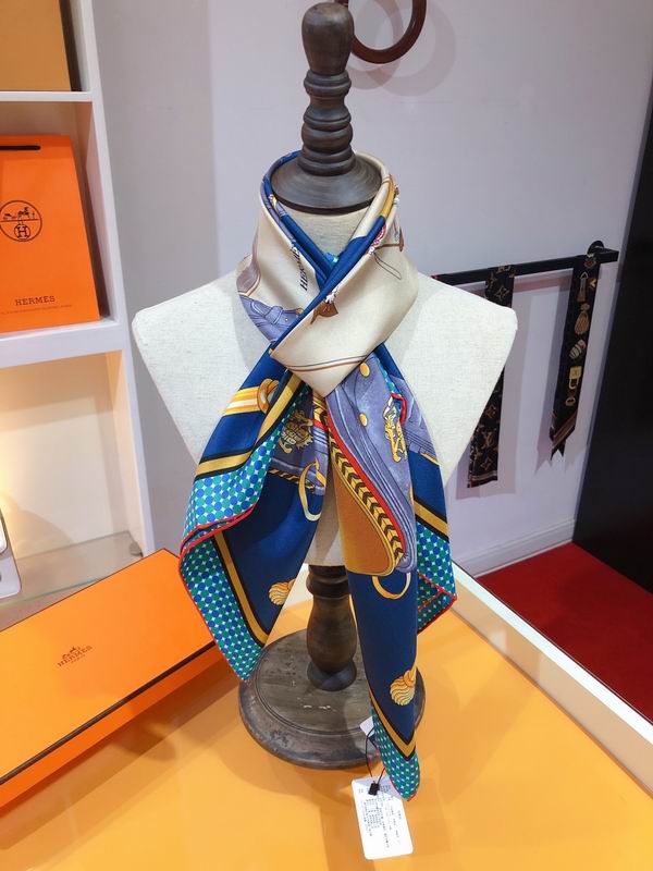 Hermes silk scarf 90X90cm E (3)