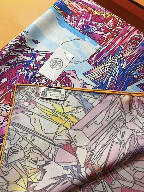 Hermes silk scarf 90X90cm E (4)