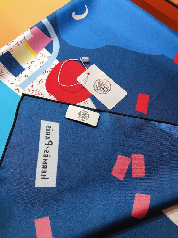 Hermes silk scarf 90X90cm E (45)