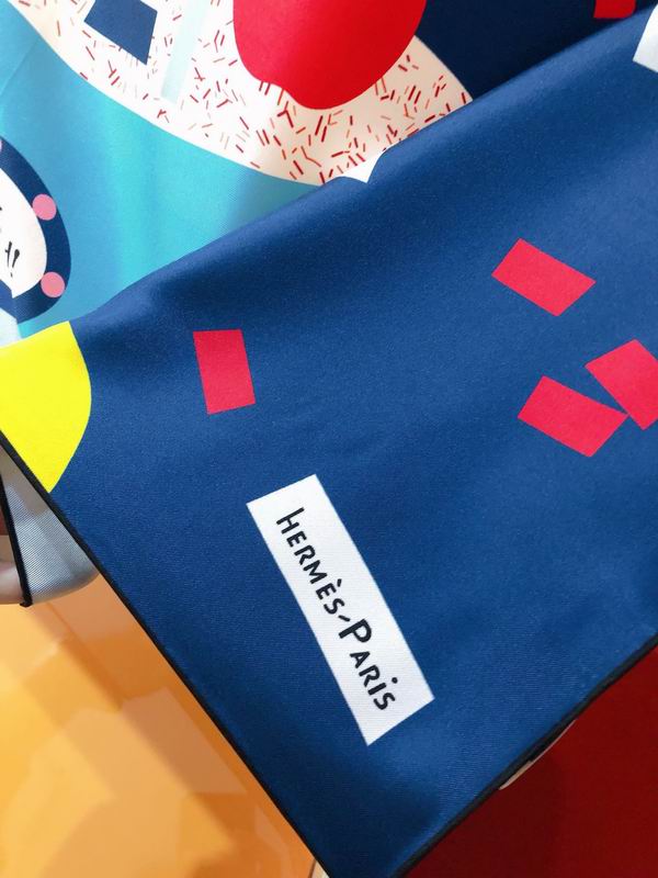 Hermes silk scarf 90X90cm E (48)